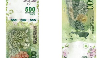 ¿Cómo son los billetes de 500 pesos argentinos?